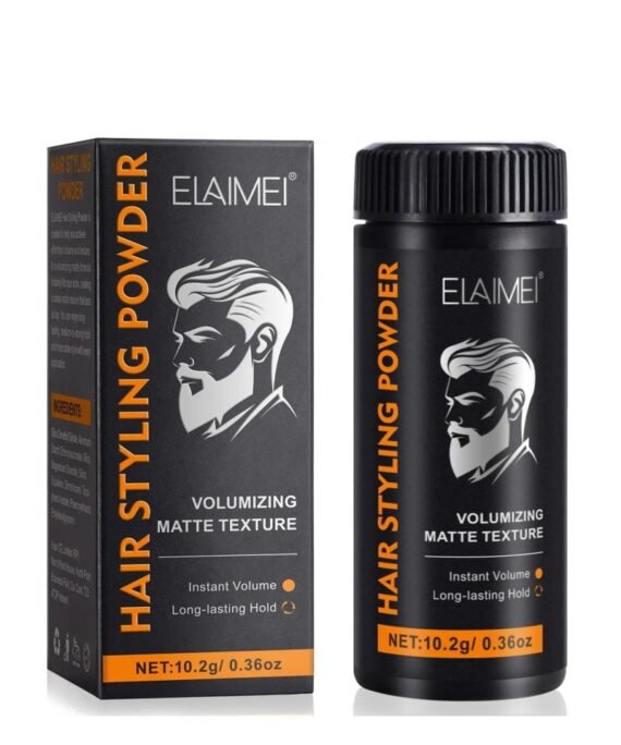 Elaimei Hair Styling Powder Invisible Long Lasting Instant Volumizing Matte Texture Hair Styling Powder Men and Women Safe Gentle Easy Wash Odour Free Natural Formula Hair Texturizing Powder 10.2g