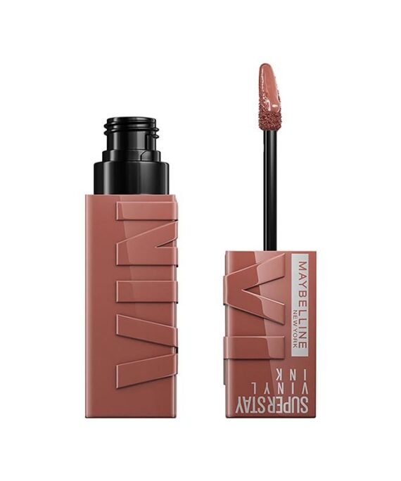 MAYBELLINE NEW YORK Super Stay Vinyl Ink Nudes Longwear Transfer Proof Gloss Lipstick 120 Punchy