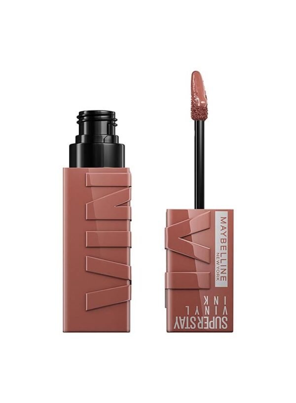 MAYBELLINE NEW YORK Super Stay Vinyl Ink Nudes Longwear Transfer Proof Gloss Lipstick 120 Punchy