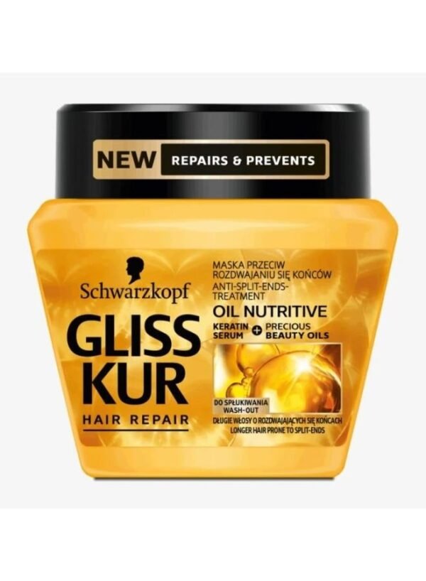 Schwarzkopf Gliss Kur Oil Nutritive maska na vlasy 300 ml