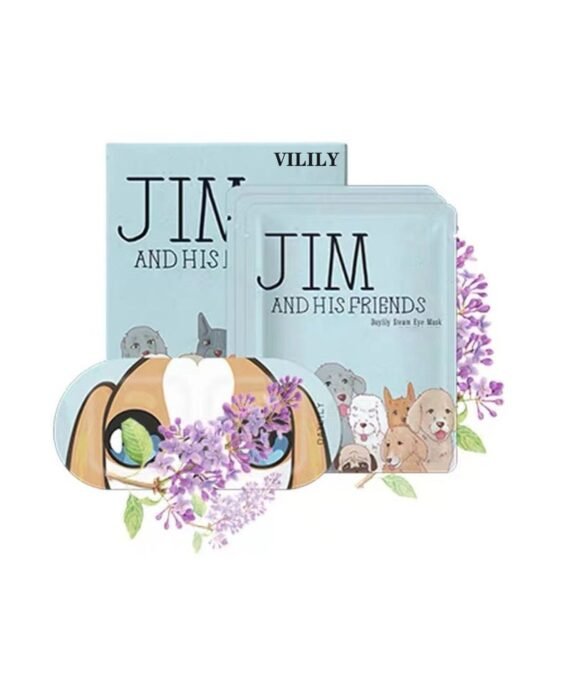 VILILY 10 Piece Jim And His Friends Daylily Steam Eye Mask Lavender