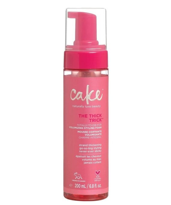 Cake Beauty Cake Beauty Thick Trick Volumizing Styling Foam Hair Mousse, Green Tea & Ginseng for Volume & Shine, Vegan for Women, Sulfate, Paraben & Cruelty Free, Basic, 200 ML, basic (MA00268)