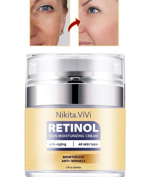 NIKITA.VIVI Retinol Skin Moisturizing Cream 50ml Anti Aging Firming Facial Cream to Reduce Wrinkles Fine Line Dark Spot Sun Damage Anti Wrinkle Face Neck and Body Retinol Cream with Hyaluronic Acid