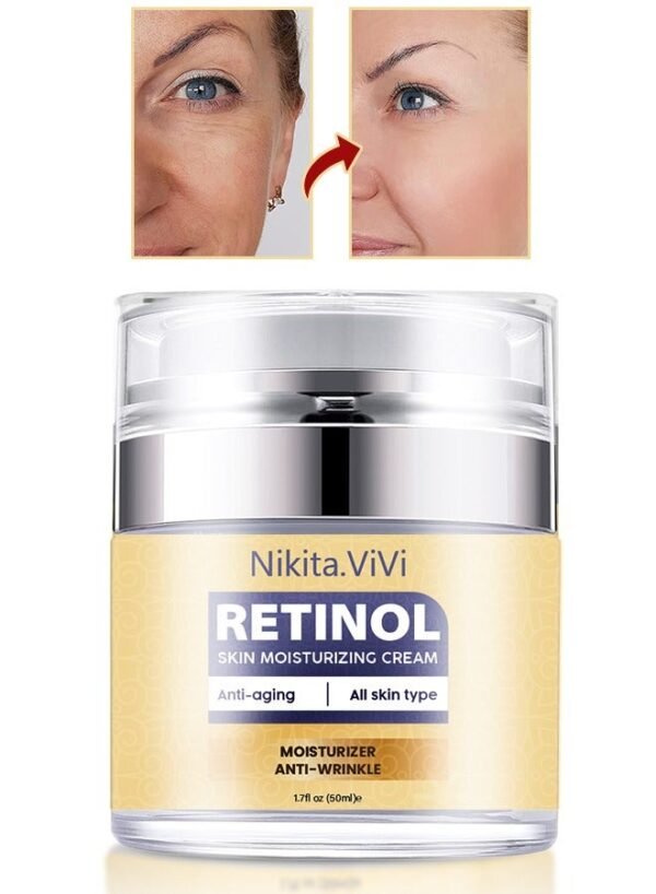 NIKITA.VIVI Retinol Skin Moisturizing Cream 50ml Anti Aging Firming Facial Cream to Reduce Wrinkles Fine Line Dark Spot Sun Damage Anti Wrinkle Face Neck and Body Retinol Cream with Hyaluronic Acid