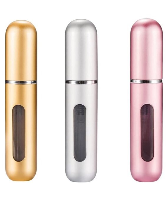 ORiTi 3 Pcs Empty Spray Bottle of 5ml Refillable Perfume Spray Multicolor