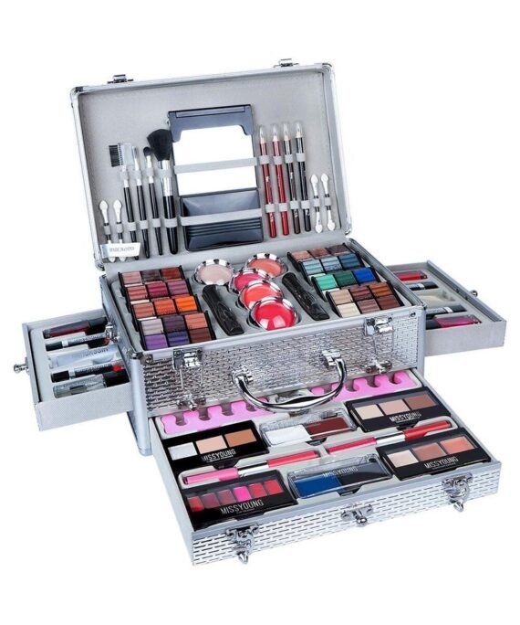 Missyoung Professional Multifunctional Makeup Kit 106pcs Makeup Tools Eyeshadow Lipstick Mascara Lip Liner Makeup Brush Makeup Artist Makeup Box For Women Full Kit