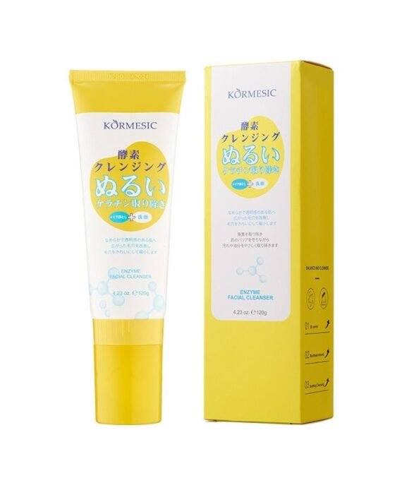 Kormesic Enzyme Cleansing Milk - 120g Gentle Exfoliating Face Wash