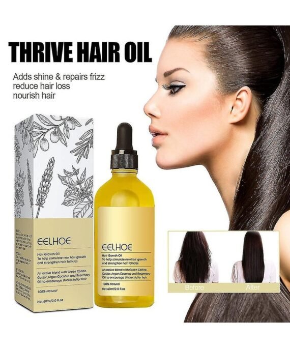 EELHOE Dense Hair Essential Oil Thickening Prevent Hair Loss Repairs Damaged Softens Nourishes Stimulate Grow Men Women Beauty Health