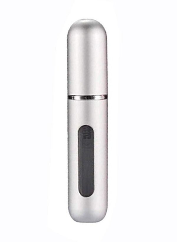 Onetech Onetech Refillable Perfume Bottle No.1, Sleek Silver – Travel-Friendly Atomizer with Leakproof Design for Easy Fragrance Refills