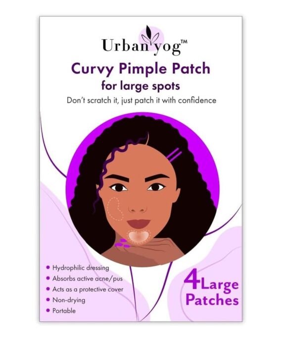 Urban yog Urban Yog Acne Curvy Pimple Patch - Invisible Facial Stickers cover with 100% Hydrocolloid, Pimple/Acne Absorbing patch