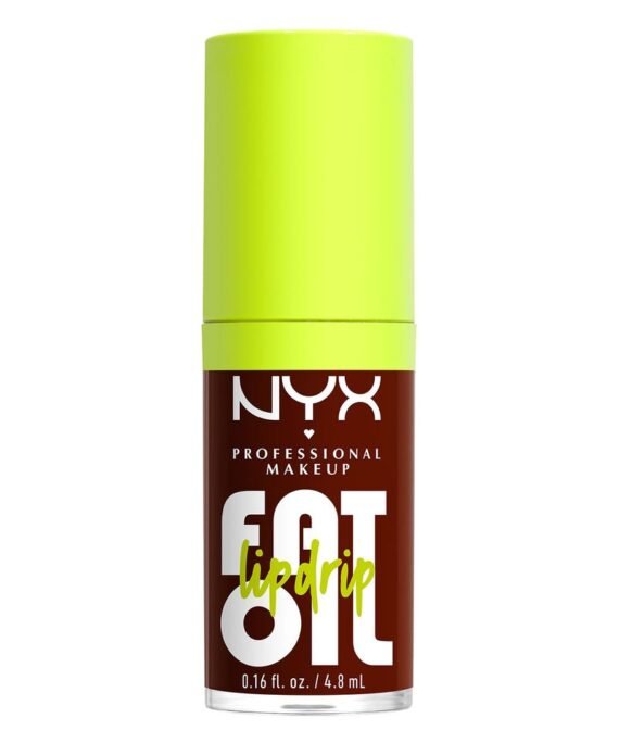 NYX PROFESSIONAL MAKEUP Fat Oil Lip Drip Moisturizing Shiny Vegan Tinted Lip Gloss Non-Sticky Finish 12H Hydration - Status Update Status Update