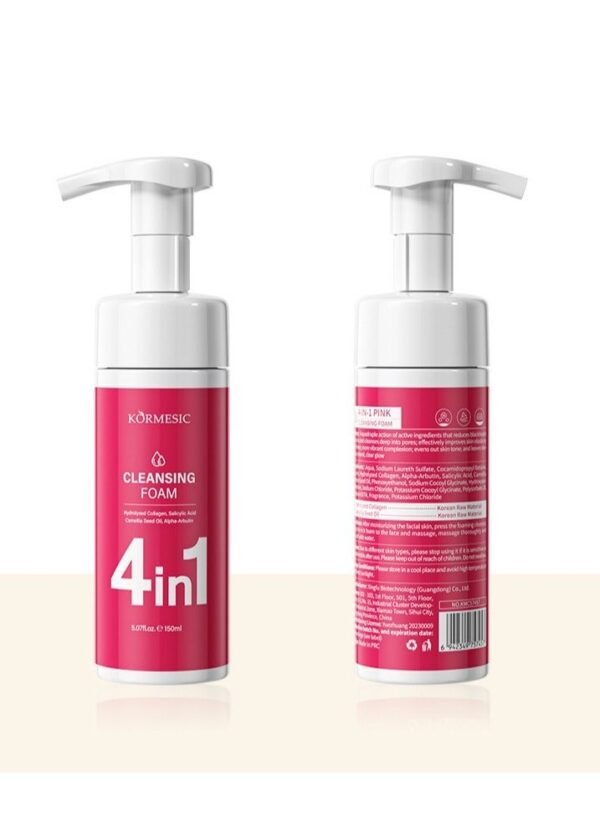 Kormesic 4-in-1 Cleansing Mousse - 150ml Multi-Action Foam Cleanser