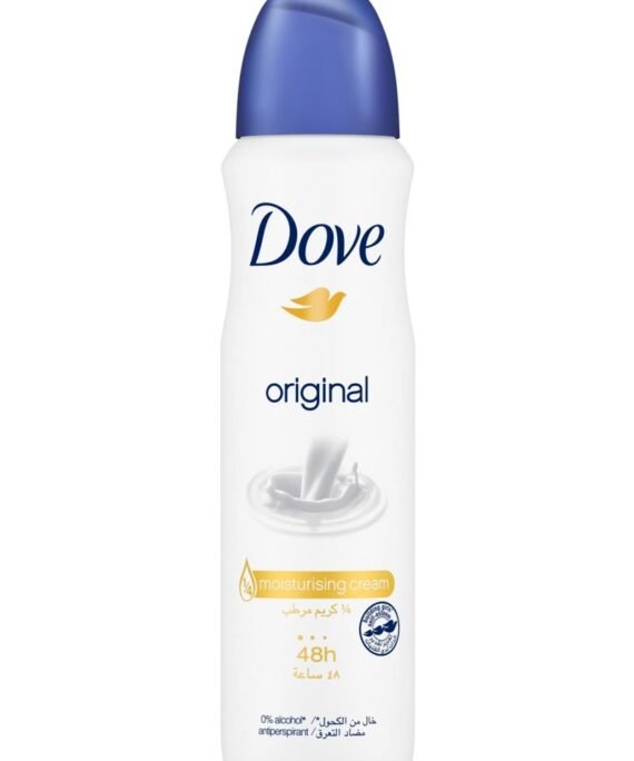 Dove Antiperspirant Deodorant Spray, Original, Sweat And Odor Protection 150ml