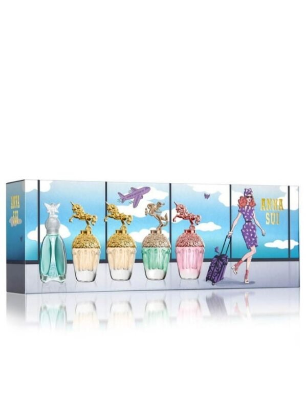 ANNA SUI Anna Sui Fantasia Forever 5 ml + Mermaid 5 ml + Fantasia 5 ml X 2 + Secret Wish 5ml Miniature Gift Set