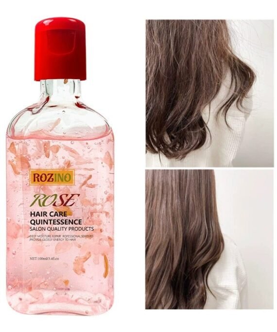 Rozino Hair care essential oil, shiny and smooth hair care, nourishing, dry and anti-frizzy, shampoo-free hair care essential oil