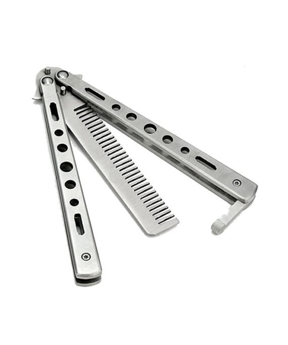 Generic Butterfly Folded Knife Shaped Hair Comb