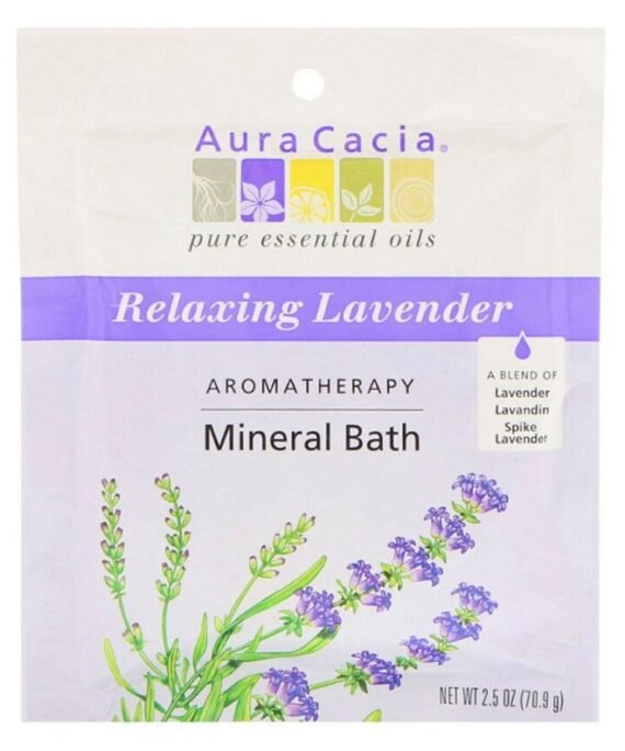Aura Cacia Aromatherapy Relaxing Lavender Mineral Bath