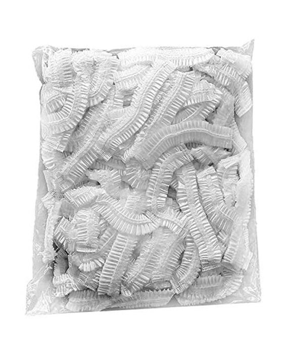 100-Piece Shower Cap Clear 8x6x2inch