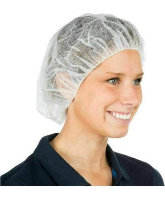 300 Piece High Quality Disposable Bouffant Caps White
