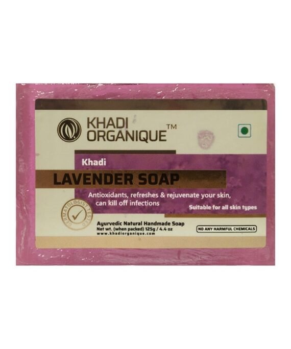 Khadi ORGANIQUE Lavender Soap Pink 125grams