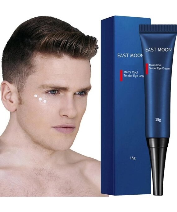East Moon Men's Cool Tender Eye Cream 15g, Retinol Eye Cream for Repairing Eye Bags and Dark Circles, Tightening Fine Lines, Moisturizing and Repairing Eye Cream