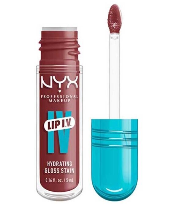 NYX PROFESSIONAL MAKEUP Lip Iv Hydrating Gloss Stain Lip Gloss + Serum Up To 12Hr Hydration High Pigment Wet Shine Finish Hydra-Honey