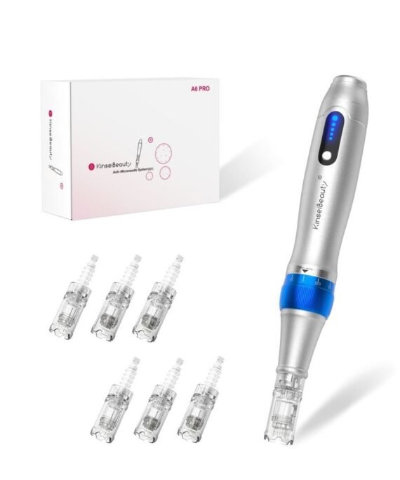 KinseiBeauty A6 PRO Derma Pen, Professional Microneedling Pen, Ultima 2*12 Pin, 2*24 Pin, 2*36 Pin