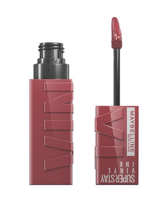 MAYBELLINE NEW YORK Super Stay Vinyl Ink Longwear Transfer Proof Gloss Lipstick, 40 WITTY