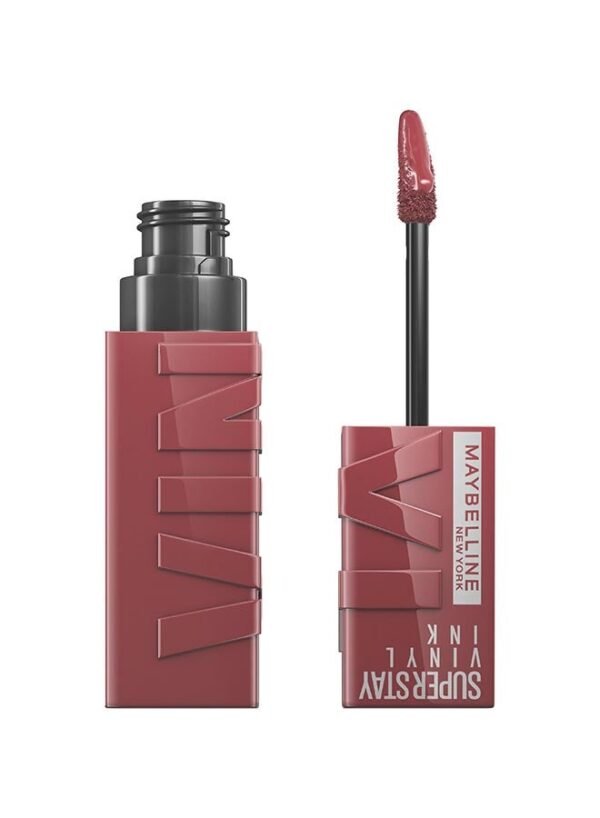 MAYBELLINE NEW YORK Super Stay Vinyl Ink Longwear Transfer Proof Gloss Lipstick, 40 WITTY