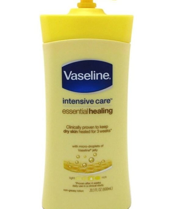Vaseline Intensive Care Lotion Essential Healing 20.3 Ounce (600ml) (2 Pack)