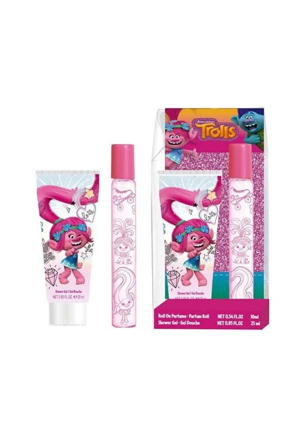 Air Val Mini Set Trolls Roll-On Perfume 10Ml, Sg 25Ml
