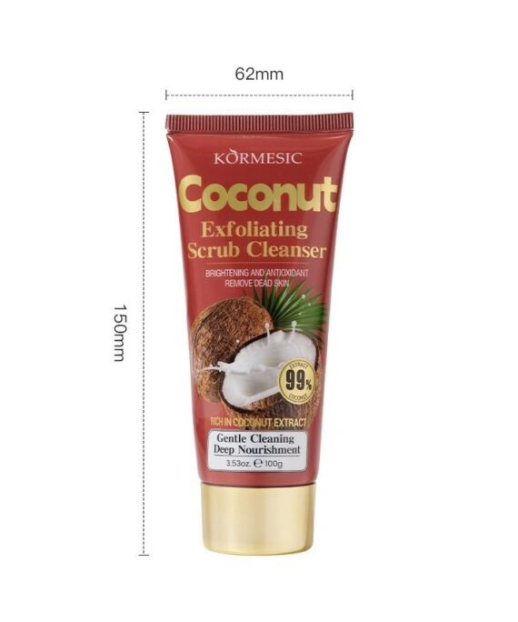 Kormesic 2pcs Coconut Scrub Cleanser 100g - Nourishing & Exfoliating