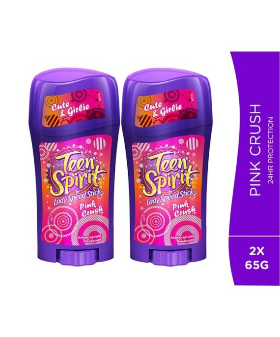 Lady Speed Stick Pack of 2 Teen Spirit Pink Crush Antiperspirant Deodorant 65grams