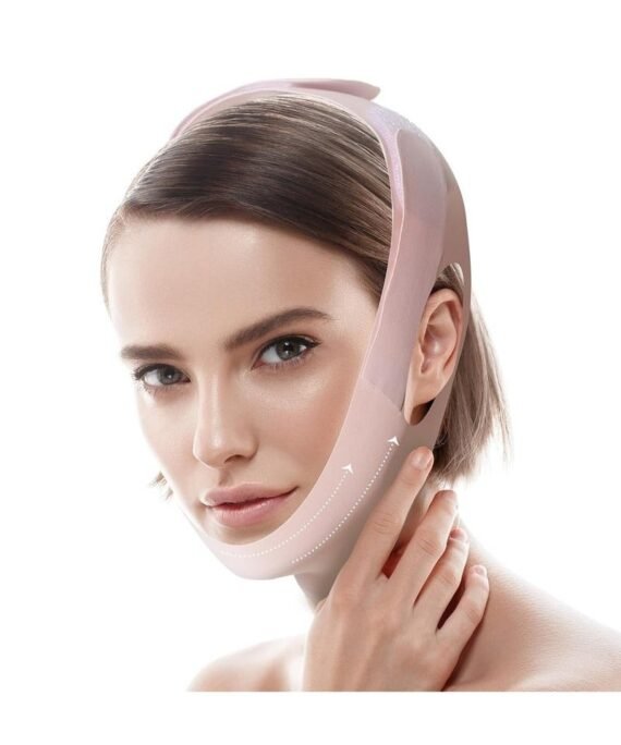 ATRJSZ Adjustable V-Line Chin Strap for Daily & Night Face Lifting - Reusable Jawline Shaper Made with Advanced Electric-Hot-Press Tech for Skin-Friendly Breathable Ice Silk Material