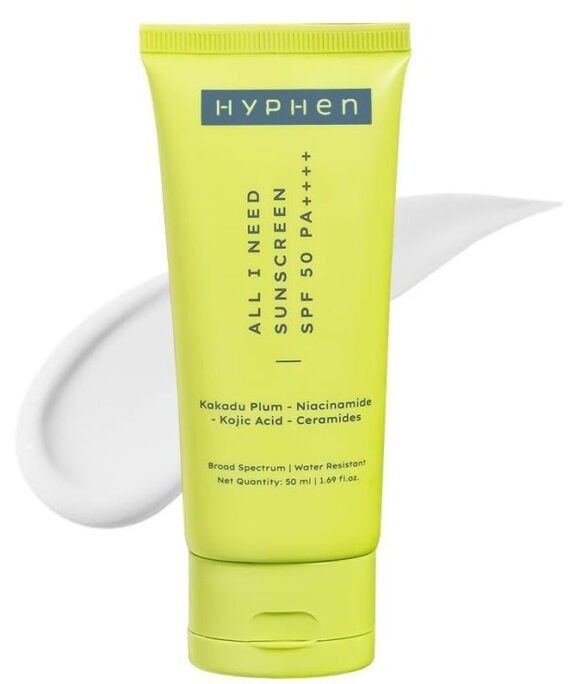 HYPHEN All I Need Sunscreen SPF 50 PA ++++ for Dry, Oily, All Skin Types, 50ml