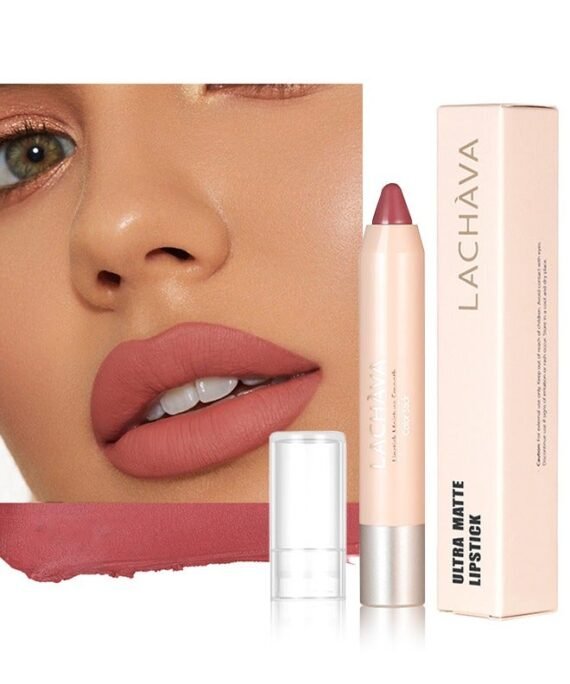 LACHAVA Ultra Matte Lipstick，Popular LACHAVA 8 Long Lasting Liquid Lipstick Matte Lip Pencil Waterproof Non-Stick Lip Line Lip Pen Makeup #01