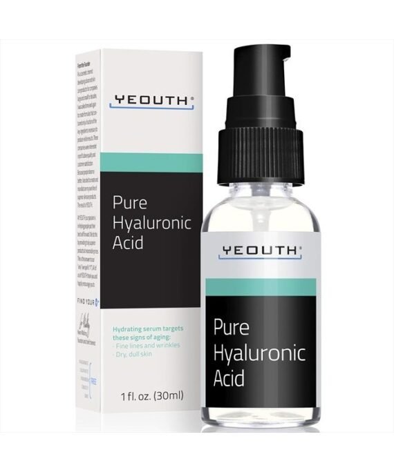 Yeouth Pure Hyaluronic Acid Serum for Face, Hydrating Serum for Face, Wrinkles, Dark Spots & Dull Skin, Anti Aging Facial Serums, Hyaluronic Serum for Face for Women & Men, Face Care by YEOUTH