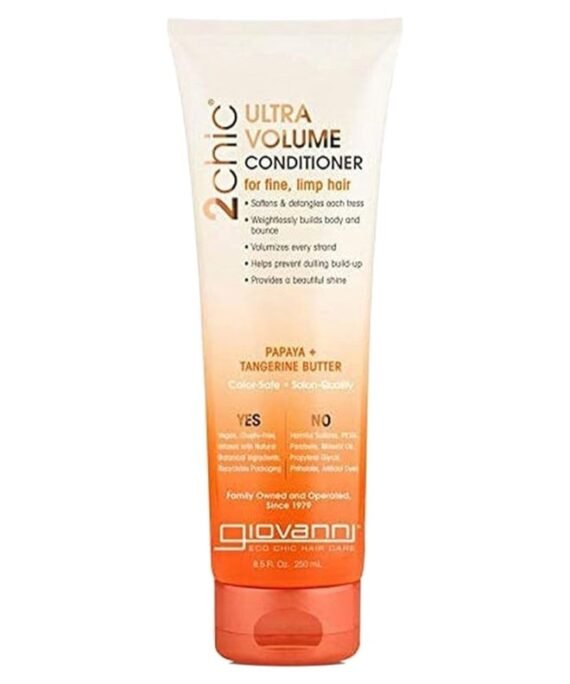 Giovanni Giovanni 2Chic Ultra-Volume Conditioner, Infused With Papaya & Tangerine Butter, Hair Care 250ml
