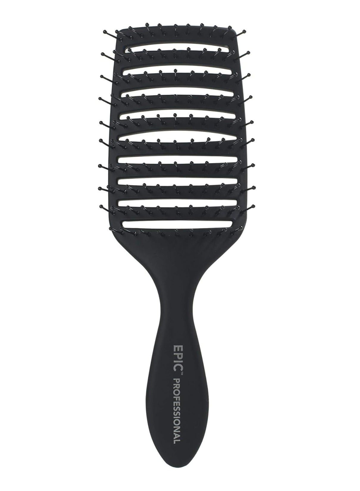 Wet Brush Epic Quick Dry Vent Hairbrush – Black Professional Heat-Resistant Detangling Brush for Wet or Dry Hair | Vented Design for Faster Blow-Drying
