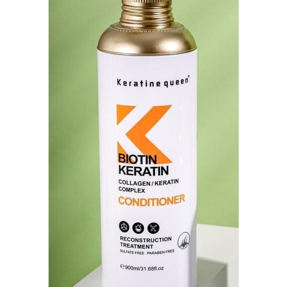 Keratine Queen Biotin Keratin Collagen / Keratin Complex Hair Reconstruction Treatment Conditioner 900ml