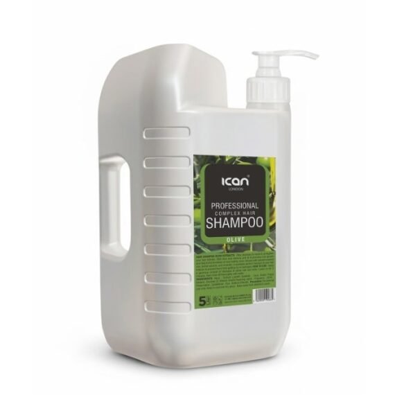 ICAN London Olive Oil & Aloe Vera Shampoo 5 Litre | Salon Size Deep Nourishing & Hydrating Hair Cleanser