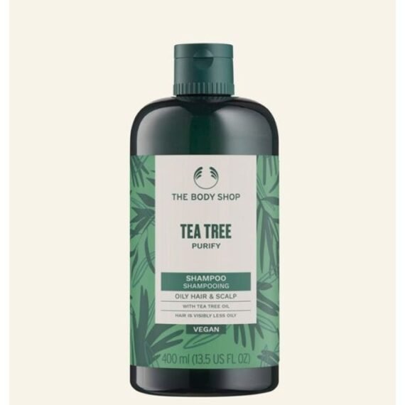 Tea Tree Purifying & Balancing Gel Shampoo – Deep Cleansing Shampoo for Oily Hair & Scalp, Removes Excess Oil Without Stripping, Refreshing Formula with Tea Tree Oil & Vegan Silk Protein, 93% Natural Ingredients, 400ml