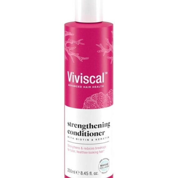 Viviscal Advanced Hair Health Strengthening Conditioner Formulated with Biotin and Keratin Fortified with Marine Collagen & Seaweed Extract for Fuller Healthier-Looking Hair, 250ml