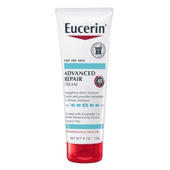 Advanced Repair Body Cream, Body Cream for Very Dry Skin, 8 Oz Tube