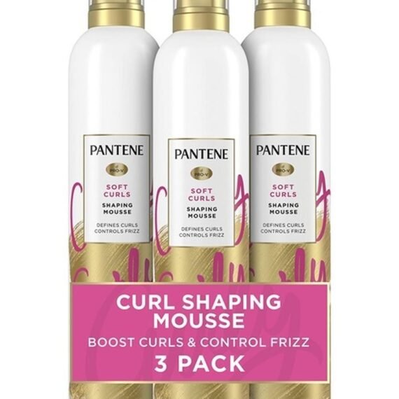 Curl Mousse For Curly Hair, Tames Frizz for Soft Touchable Curls, 6.6 Ounce (Pack of 3)