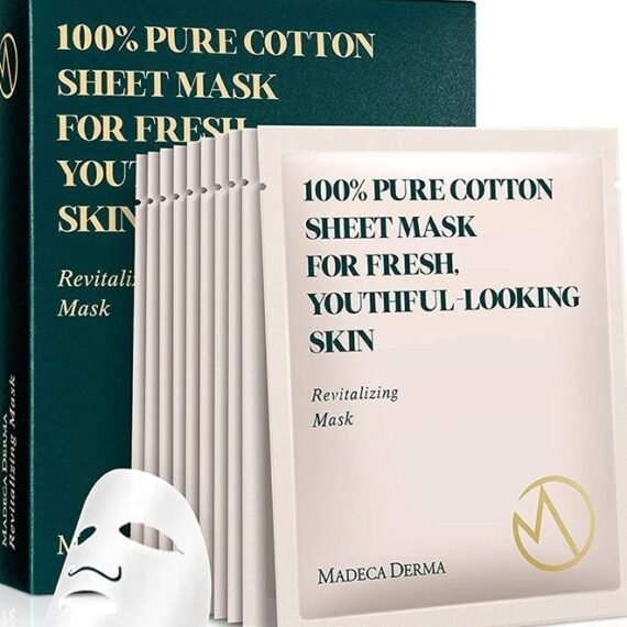 Derma 10 Pack Revitalizing Mask for Women (Pack of 1) - Face Mask Sheet Korean Skincare - Hydrating Facial Mask for All Skin Types - Instant Repairing & Moisturizing with Soothing Centella Asia