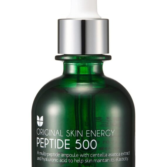 MIZON Peptide 500 Ampoule Peptides Adenosine Hyaluronic Acid Centella Asiatica Skin Elasticity Moisturizing Collagen Booster Korean Serum (1.01 fl. oz)