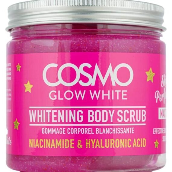 Cosmo Glow White Whitening Body Scrub 475ml, Bright and Youthful, Exfoliates Dead Skin, For Men and Women