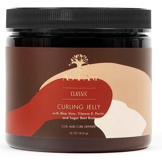 As I Am Curling Jelly  Curl & Coil Definer Hi-Definition And Shine Anti-Shrinkage Stretches Curls Anti-Frizz Flake Free Formula 454 g