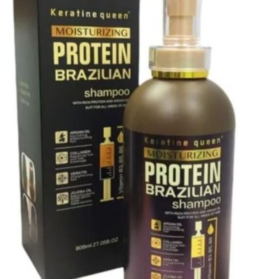 Keratine Queen Moisturizing Protein Brazilian Shampoo Dark 800ml